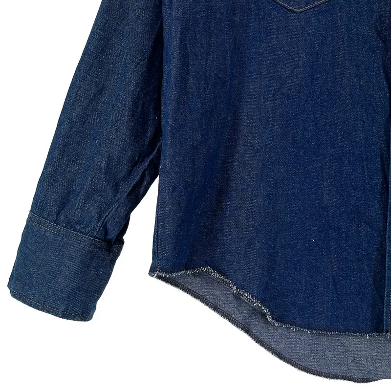 WRANGLER / ラングラー | オーバーシルエット デニム ウエスタンシャツ | L | メンズ