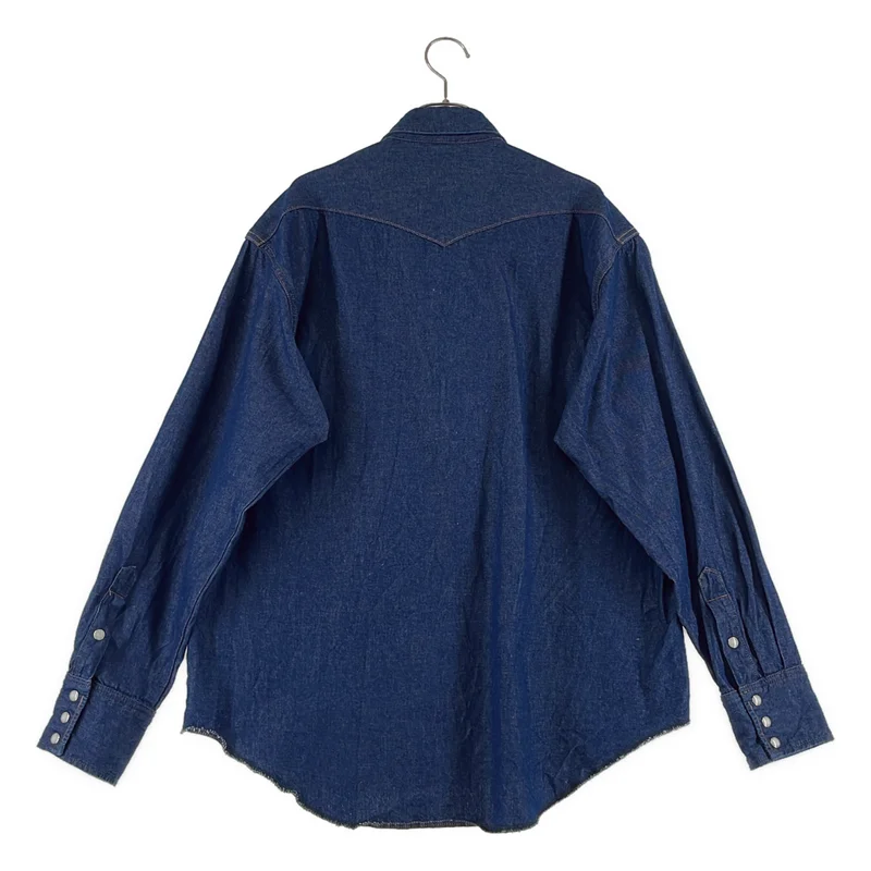 WRANGLER / ラングラー | オーバーシルエット デニム ウエスタンシャツ | L | メンズ