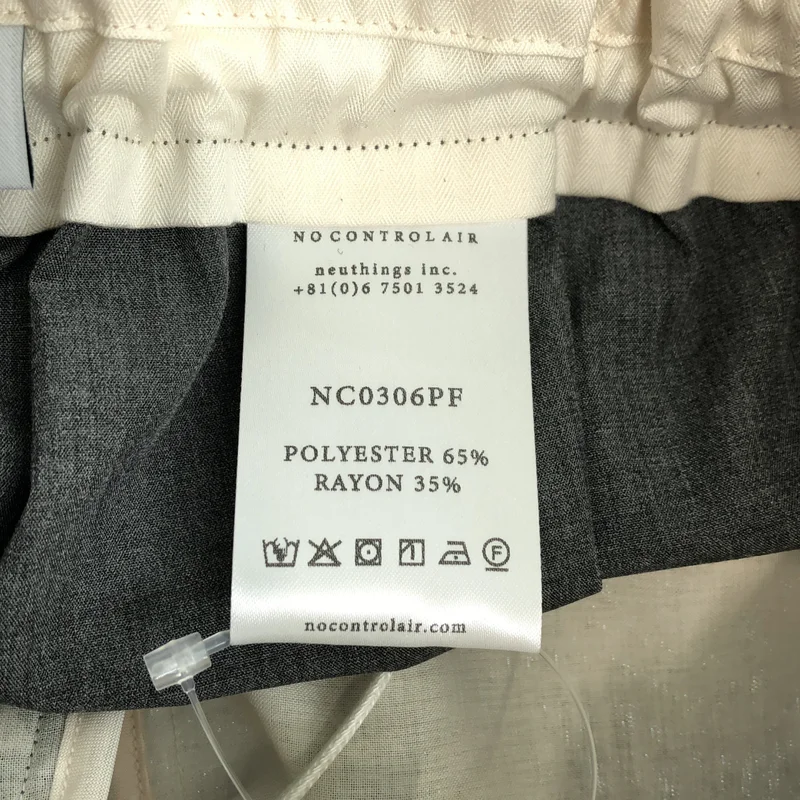 NO CONTROL AIR / ノーコントロールエア | 2025SS | コンパクトスパンTRブロード 裾タックパンツ | 3 | レディース