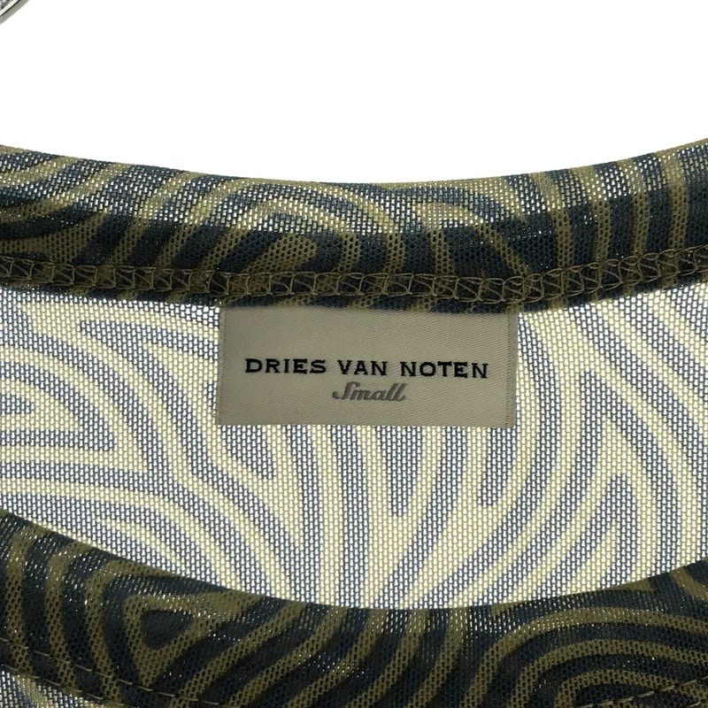 DRIES VAN NOTEN / ドリスヴァンノッテン | 2024SS | シアー 総柄 Tシャツ | S | レディース