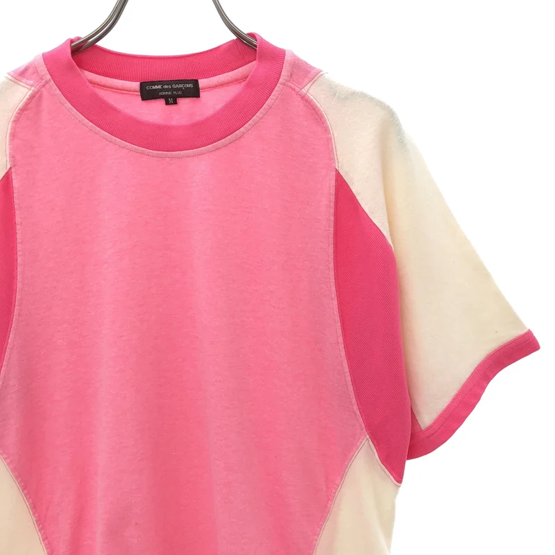 COMME des GARCONS HOMME PLUS / コムデギャルソンオムプリュス | 2005SS | 異素材 切り替え クルーネックTシャツ | M | メンズ