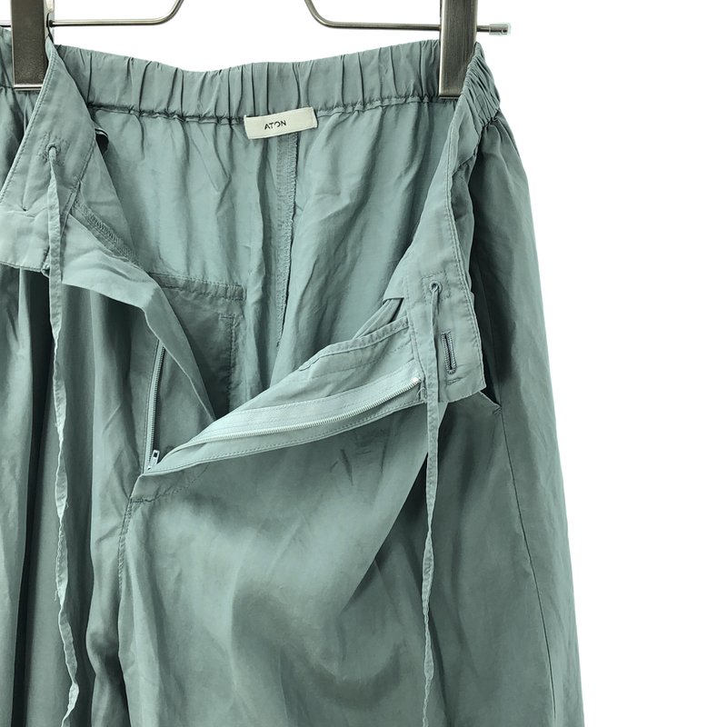 ATON / エイトン | 2026SS | SILK SUADE / シルクスエード ワイド イージーパンツ | 1 | レディース