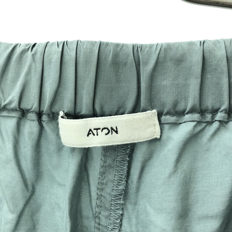 ATON / エイトン | 2026SS | SILK SUADE / シルクスエード ワイド イージーパンツ | 1 | レディース