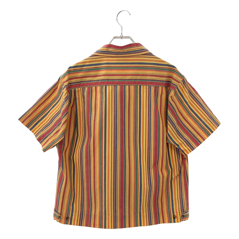 KENZO HOMME / ケンゾーオム | 1990s | VINTAGE / ヴィンテージ コットン ストライプ オープンカラー 半袖シャツ | 3 | メンズ