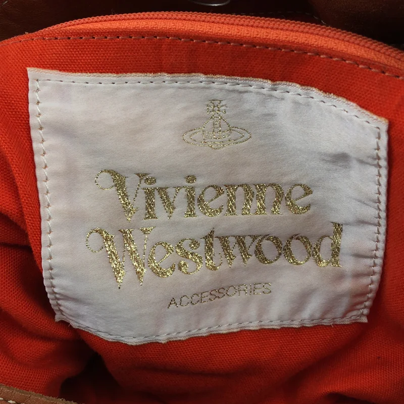 Vivienne Westwood / ヴィヴィアンウエストウッド | レザー コットン ショルダーバッグ |