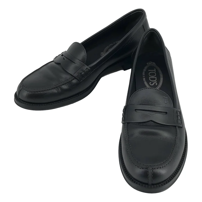 TOD'S / トッズ | レザー コインローファー | 37 1/2 | レディース