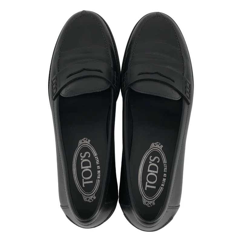 TOD'S / トッズ | レザー コインローファー | 37 1/2 | レディース