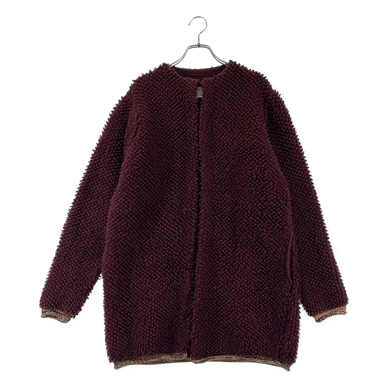 Maison Martin Margiela / メゾンマルタンマルジェラ | 2015AW | ボア パイピング ボタンレス ロングカーディガン | XS | レディース