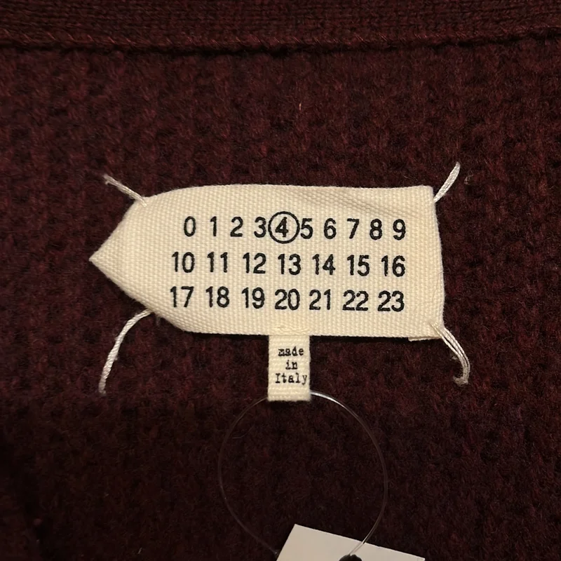 Maison Martin Margiela / メゾンマルタンマルジェラ | 2015AW | ボア パイピング ボタンレス ロングカーディガン | XS | レディース
