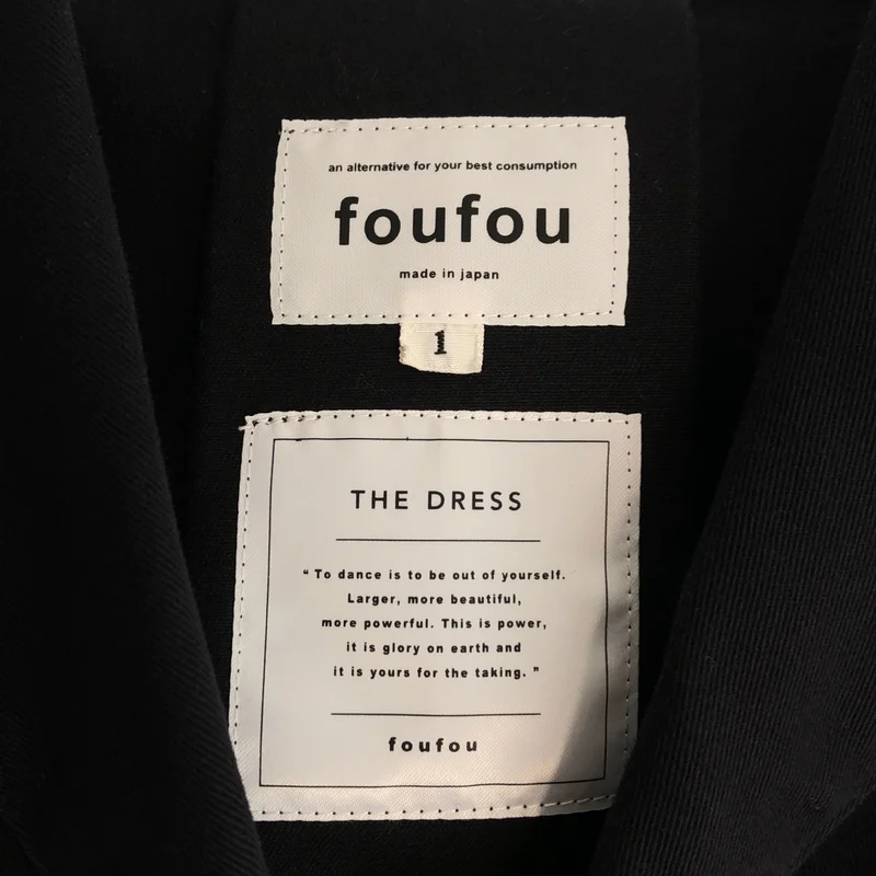 foufou / フーフー | open collar gold button dress ワンピース FF92OP04 | 1 | レディース