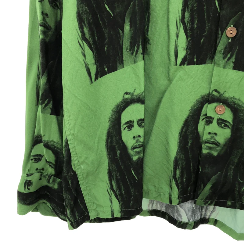 WACKO MARIA / ワコマリア | 2022AW | × BOBMARLEY / HAWAIIAN SHIRT LS / レーヨン 総柄 ハワイアンシャツ | L | メンズ