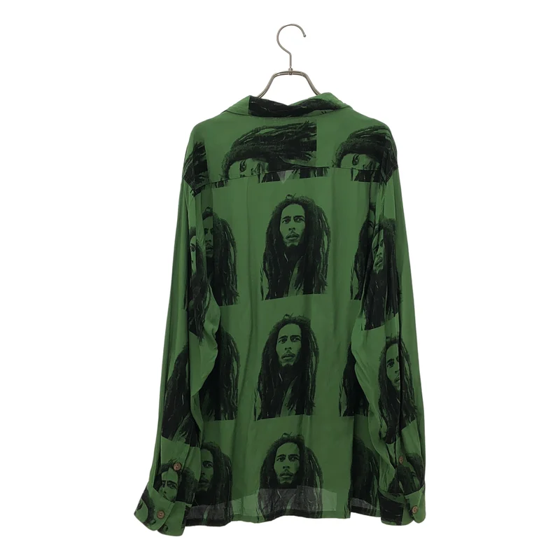 WACKO MARIA / ワコマリア | 2022AW | × BOBMARLEY / HAWAIIAN SHIRT LS / レーヨン 総柄 ハワイアンシャツ | L | メンズ