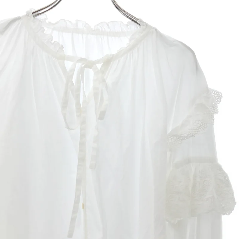 tanakadaisuke / タナカダイスケ | white LOVE blouse レース ブラウス | F | レディース