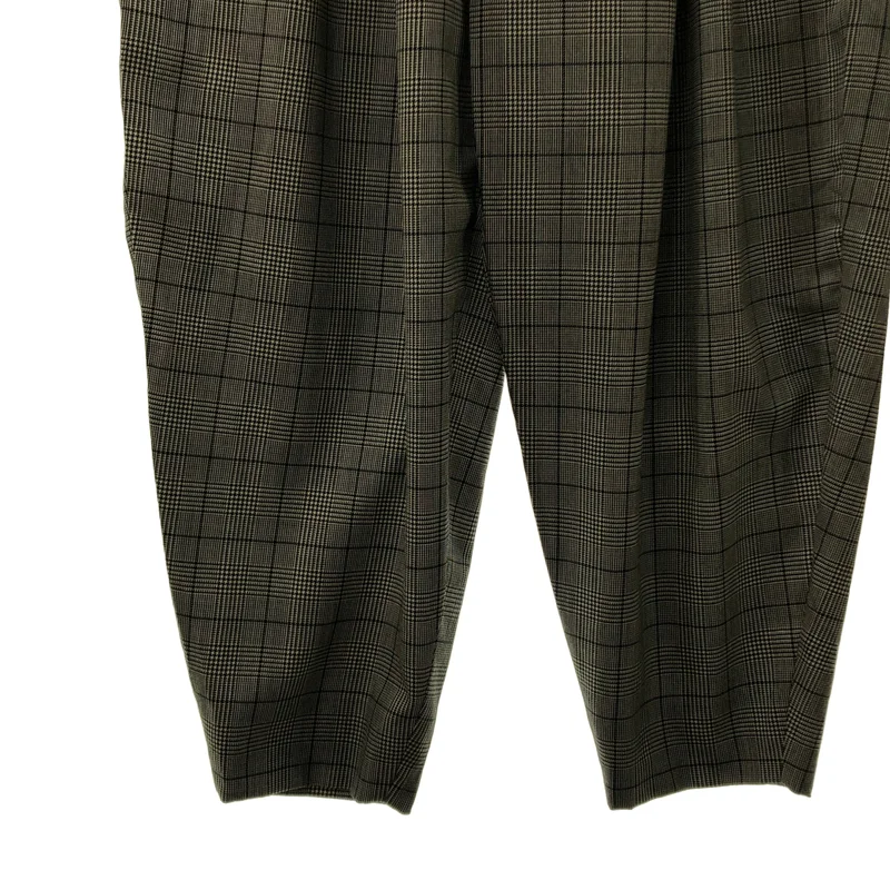 COMME des GARCONS HOMME PLUS / コムデギャルソンオムプリュス | 2021AW | ウール チェック 2タック ワイドテーパードパンツ | S | メンズ