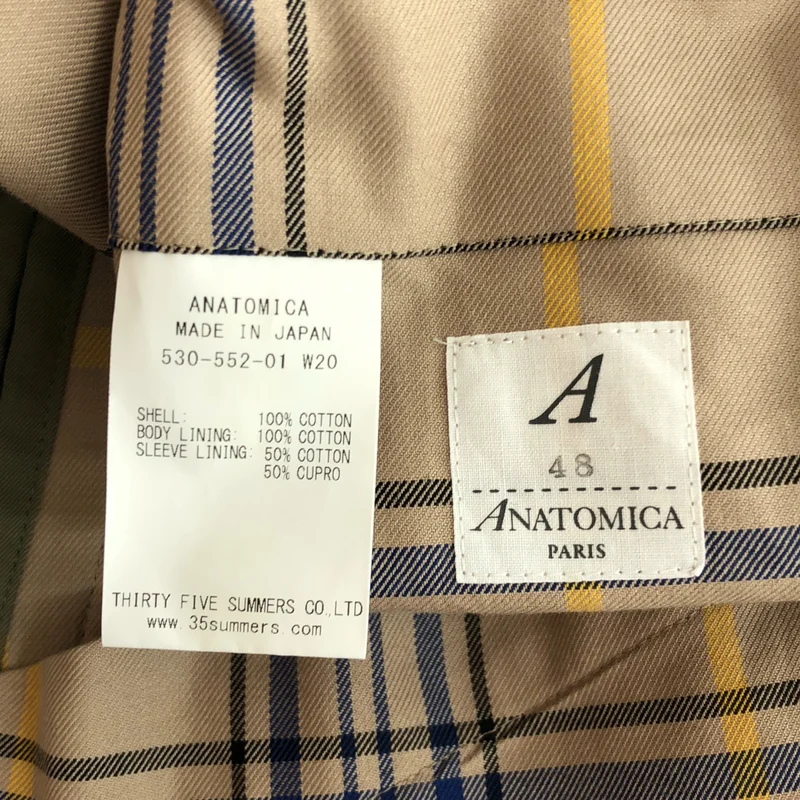 ANATOMICA / アナトミカ | SINGLE RAGLAN シングルラグラン ステンカラーコート | 48 | メンズ