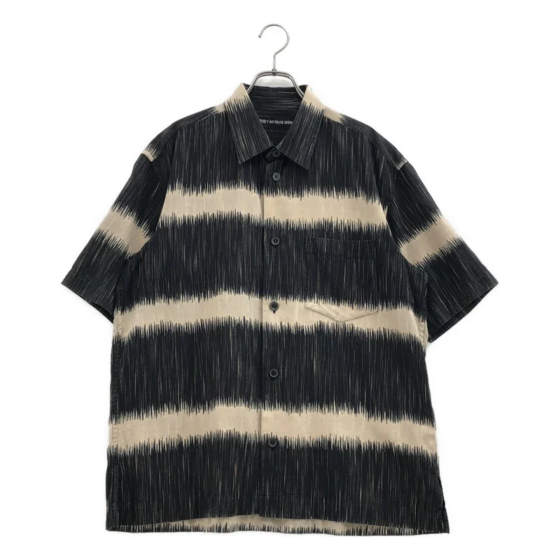 ISSEY MIYAKE MEN / イッセイミヤケメン | 2019AW | コットン リヨセル ショートスリーブ ボーダーシャツ | 3 | メンズ