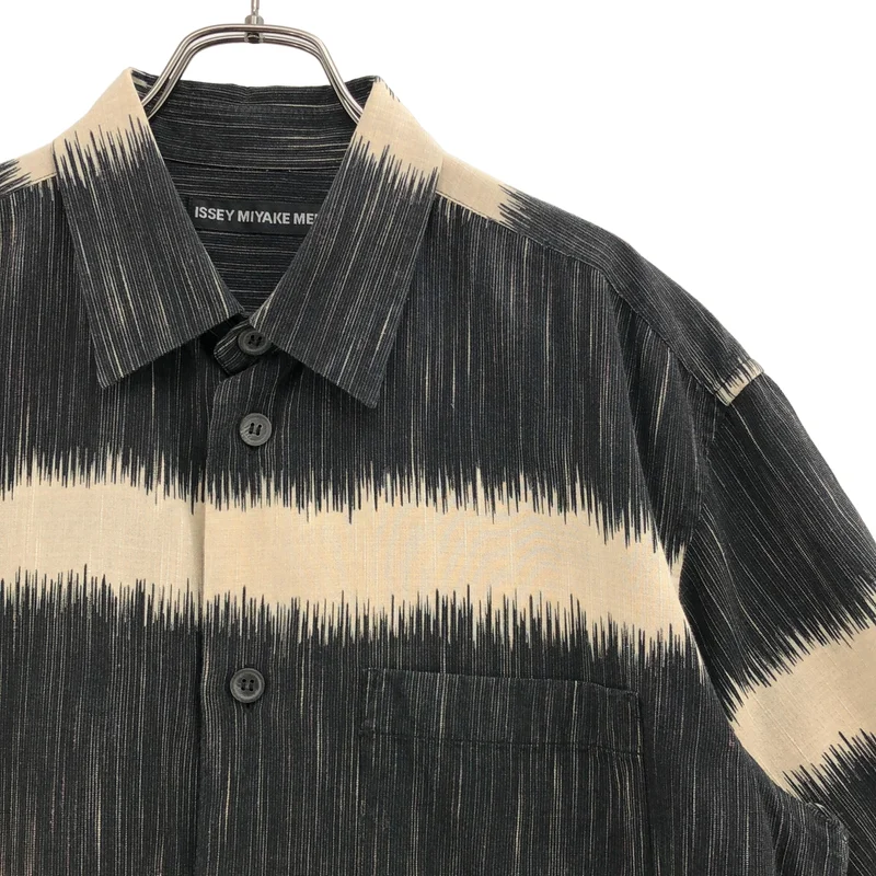 ISSEY MIYAKE MEN / イッセイミヤケメン | 2019AW | コットン リヨセル ショートスリーブ ボーダーシャツ | 3 | メンズ