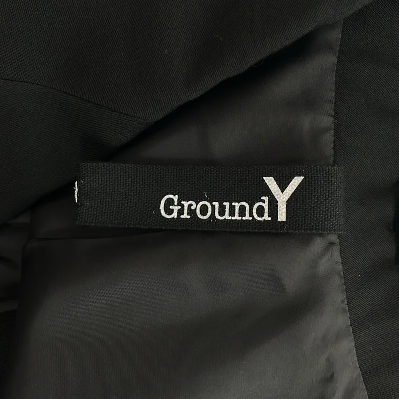 Ground Y / グラウンドワイ | GABARDINE ASYMMETRIC JACKET ジャケット GA-J01-101 | 1 | メンズ