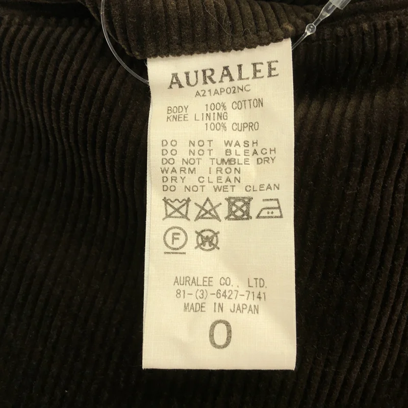 AURALEE / オーラリー | WASHED SHANKAR WIDE CORDUROY SLACKS コーデュロイパンツ | 0 | レディース