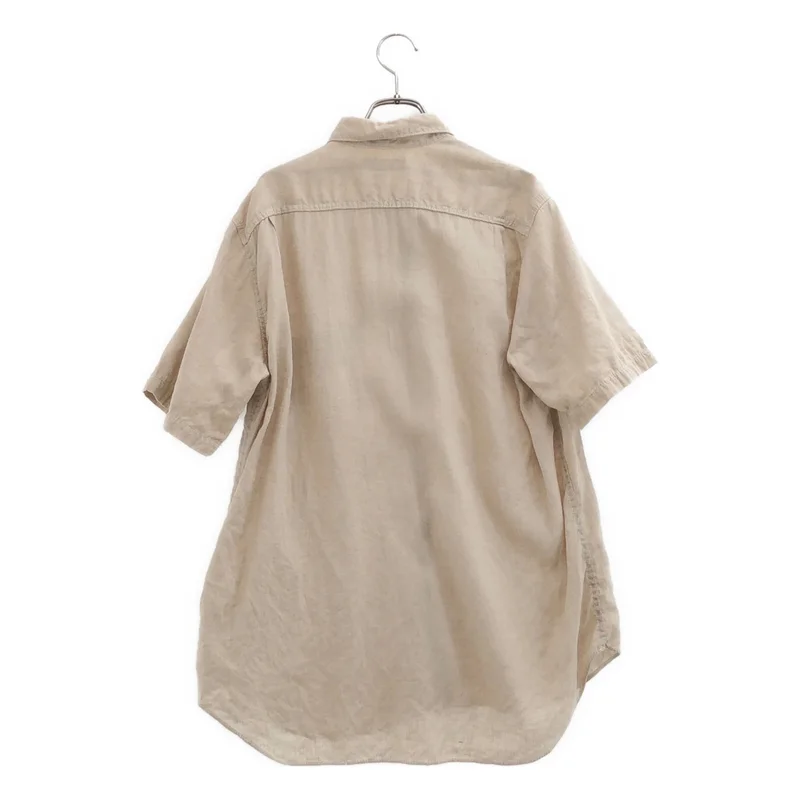 COMME des GARCONS HOMME / コムデギャルソンオム | 2006SS | リネン 製品洗い インナーWポケット 半袖シャツ | L | メンズ