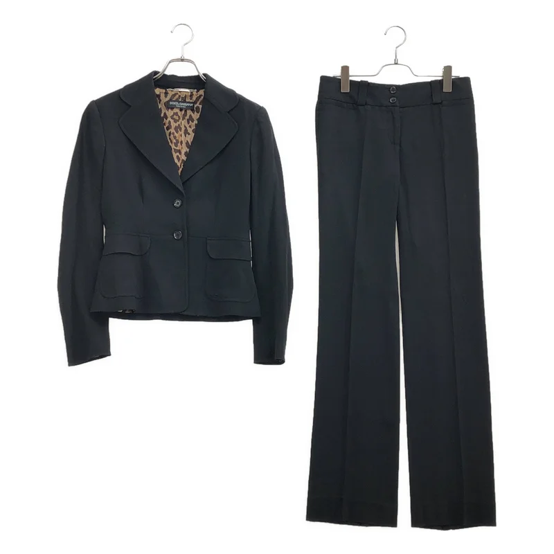 DOLCE＆GABBANA / ドルチェ＆ガッバーナ | セットアップ / レオパード裏地 ジャケット パンツ | 38 | レディース