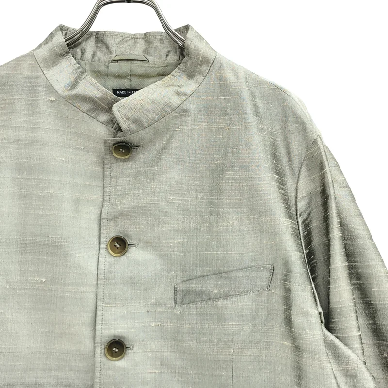 GIORGIO ARMANI / ジョルジオアルマーニ | シルクネップ マオカラージャケット CSG34W CS538 | 54 | メンズ