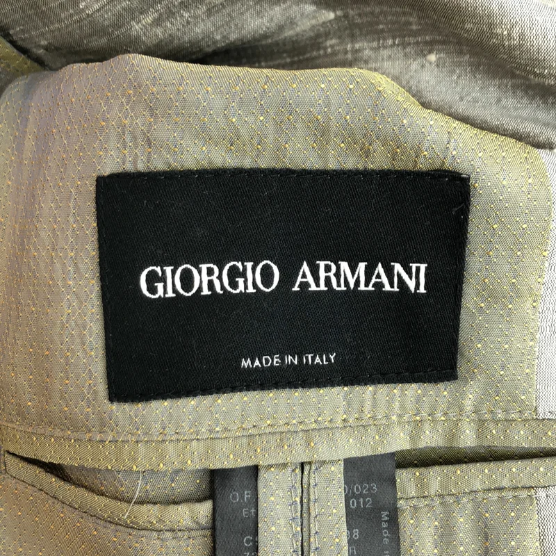 GIORGIO ARMANI / ジョルジオアルマーニ | シルクネップ マオカラージャケット CSG34W CS538 | 54 | メンズ