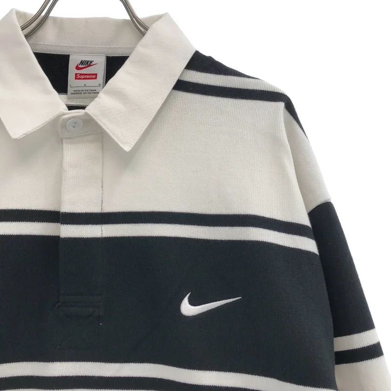 SUPREME / シュプリーム | ×NIKE / Stripe Rugby Shirt ラガーシャツ | L | メンズ