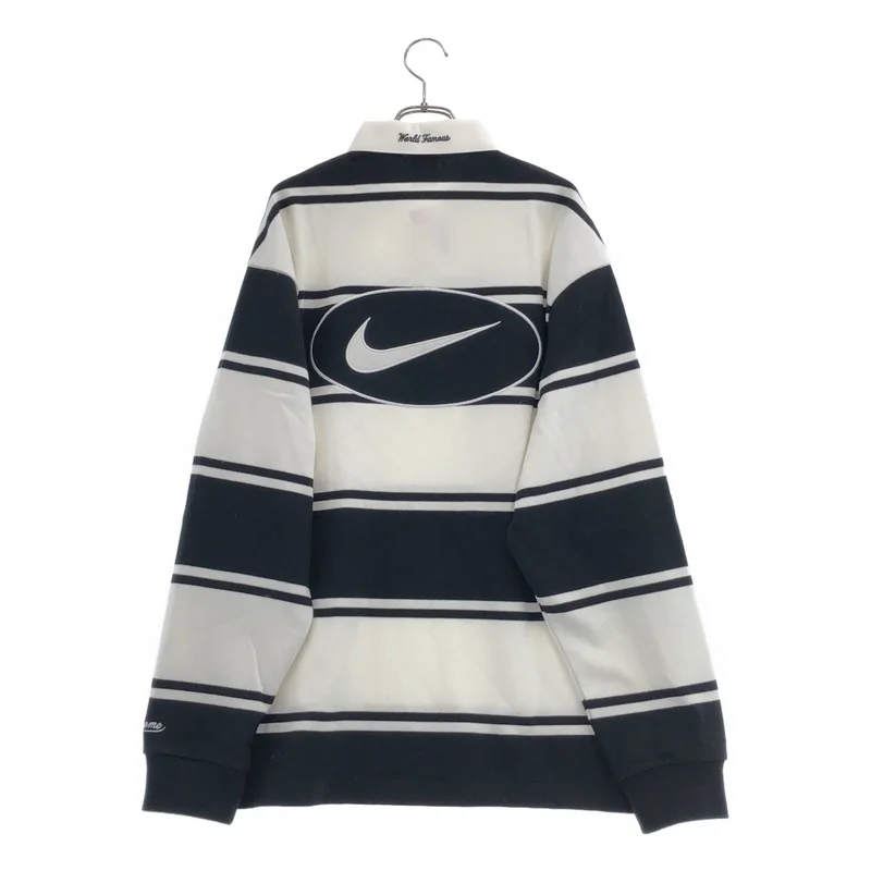 SUPREME / シュプリーム | ×NIKE / Stripe Rugby Shirt ラガーシャツ | L | メンズ