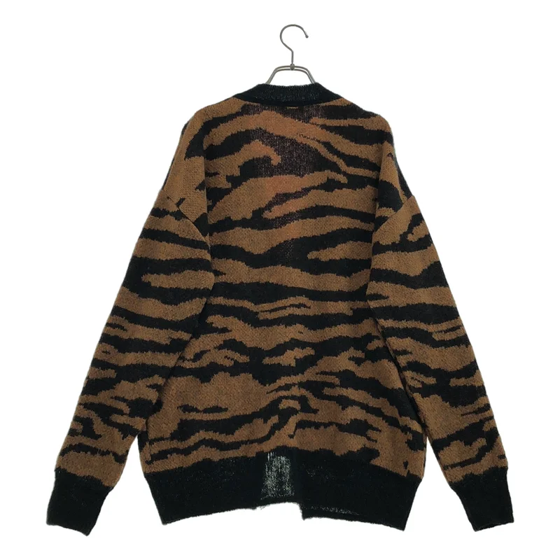 ARIES / アリーズ | 2022SS | Kurt Knit Cardigan / モヘヤ混 タイガー ロゴ ニットカーディガン | S | メンズ