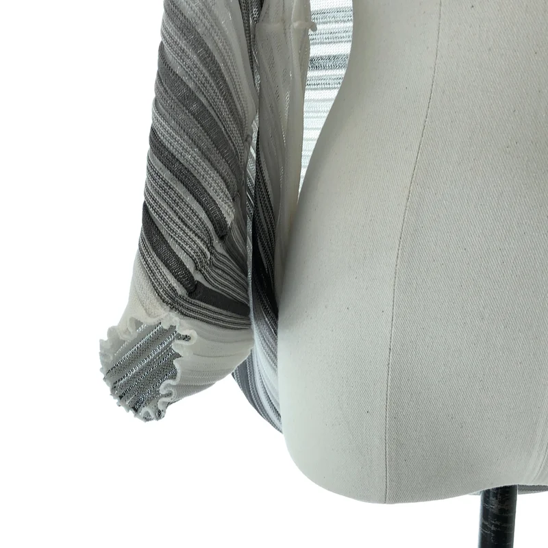 ISSEY MIYAKE / イッセイミヤケ | 2014SS | ボーダー 変形 ボレロ ニットカーディガン | 2 | レディース