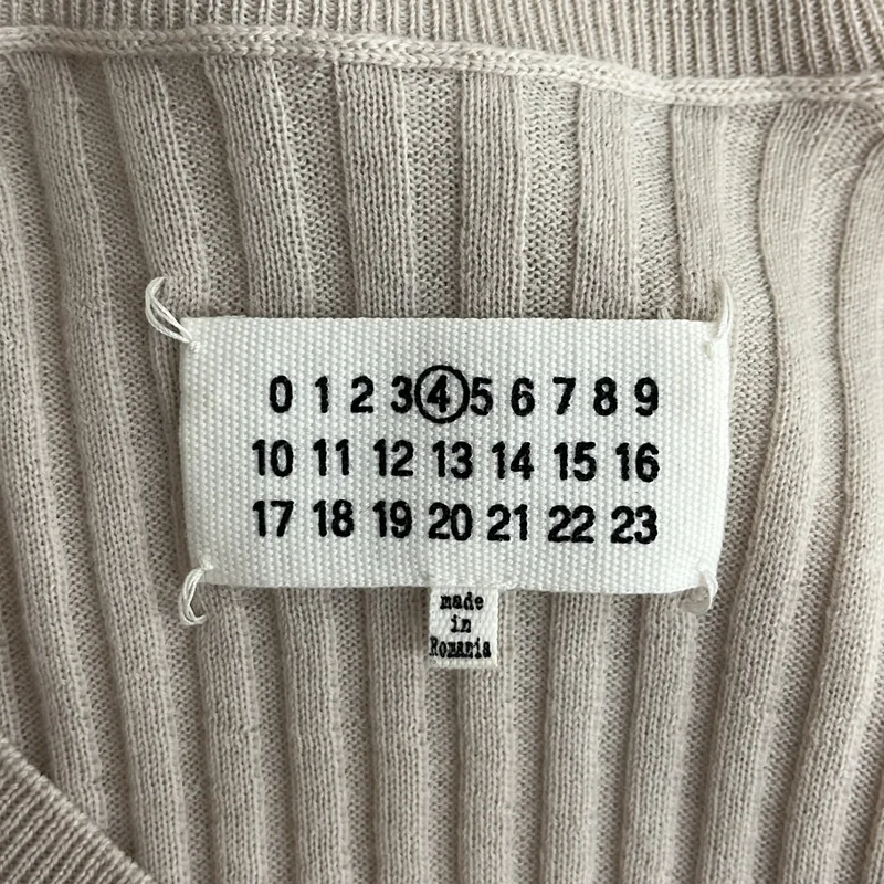 Maison Margiela / メゾンマルジェラ | ウール リブ Vネックニット | XS | レディース