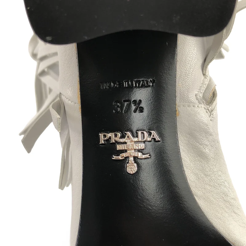 PRADA / プラダ | フリンジ ショートブーツ | 37 1/2 | レディース