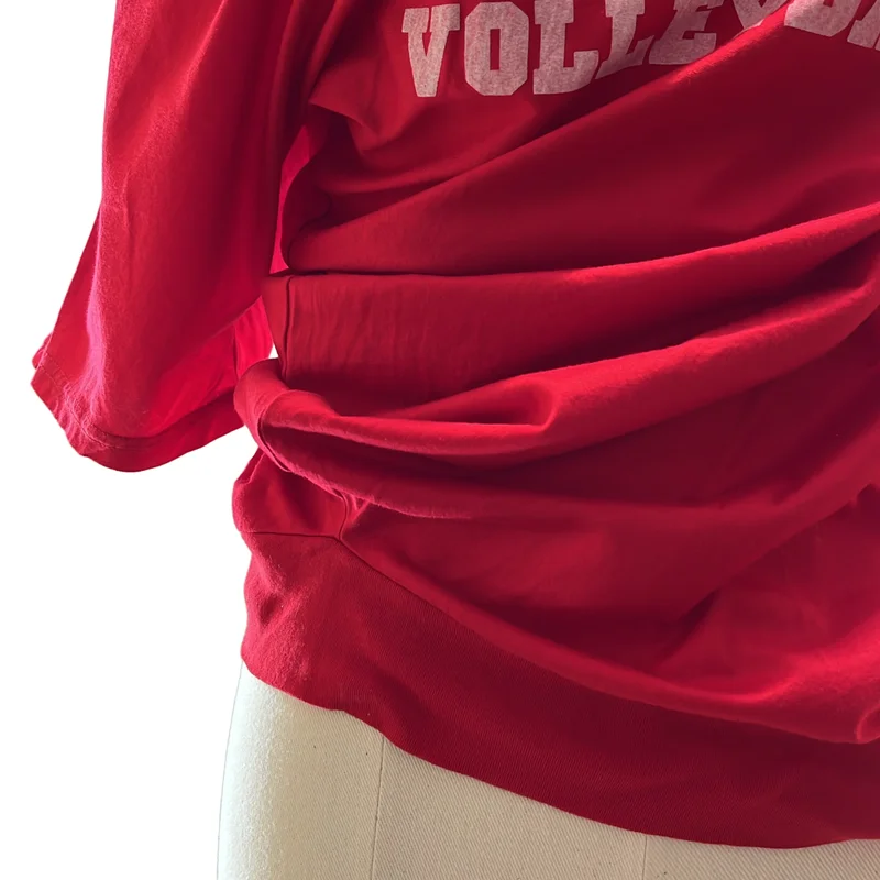 JUNYA WATANABE COMME des GARCONS / ジュンヤワタナベ | 2017SS | VOLLEYBALL アシンメトリーTシャツ | S | レディース