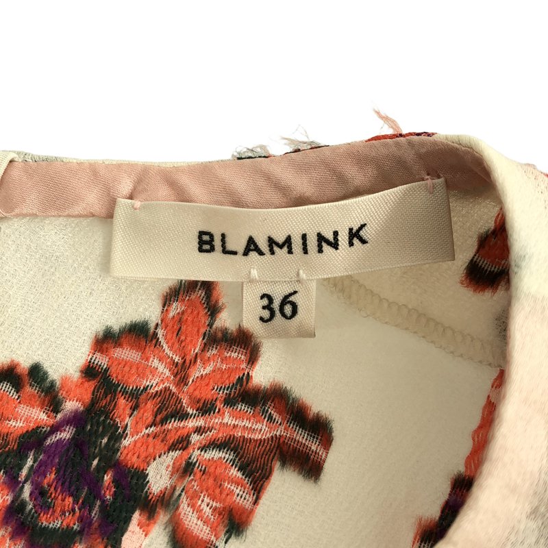 BLAMINK / ブラミンク | フラワー ジャガード ワンピース 7926-230-0272 | 36 | レディース