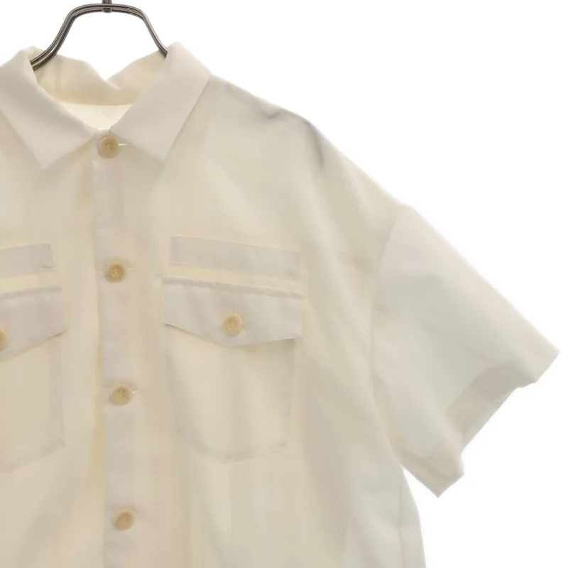 sacai / サカイ | 2025SS | バックプリーツ オープンカラーシャツ | 2 | レディース