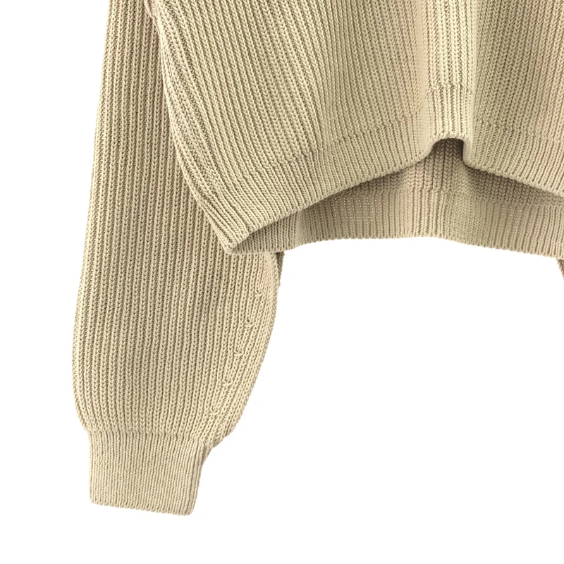 EVERYDAY I LIKE. / エヴリディアイライク | 2023SS | Deuxieme Classe / Design Sleeve Cropped / コットン ニット セーター | F | レディース