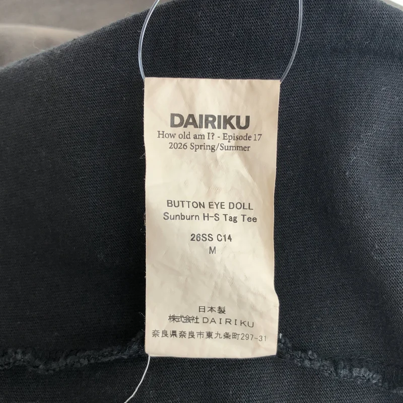 DAIRIKU / ダイリク | BUTTON EYE DOLL SUNBURN H-S TAG TEE カットソー | M | メンズ