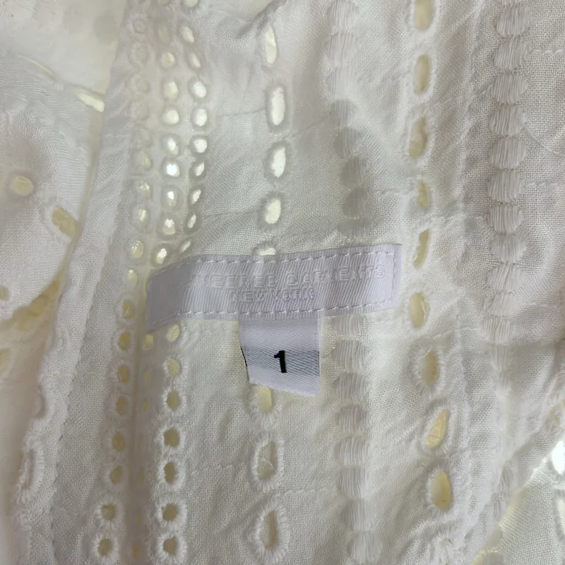 Engineered Garments / エンジニアドガーメンツ | LAB Shirt-Rayon Embroidery Eyelet / レーヨン アイレット刺しゅう ラボシャツ | 1 | メンズ