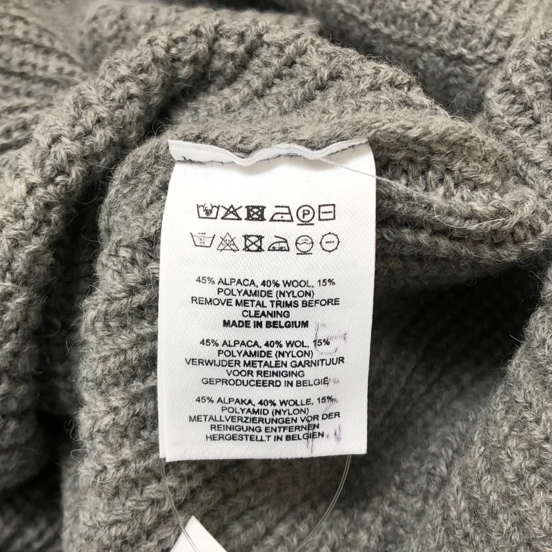 DRIES VAN NOTEN / ドリスヴァンノッテン | 2021AW | アルパカ混 ハイネック ノースリーブ ニット | S | レディース