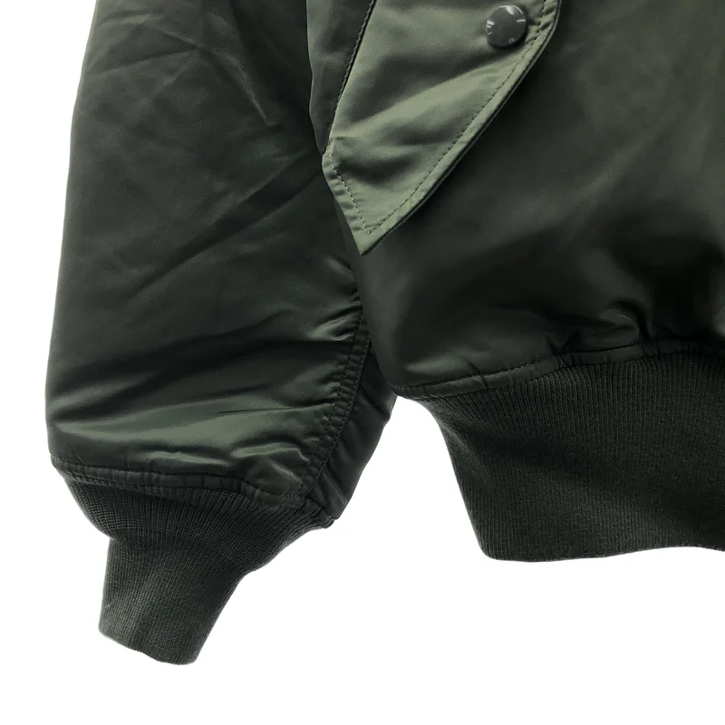 ALPHA INDUSTRIES / アルファインダストリーズ | MA-1 TIGHT FULL-PTACHED JACKET / ワッペン ミリタリー フライト ボンバージャケット ブルゾン | L | メンズ