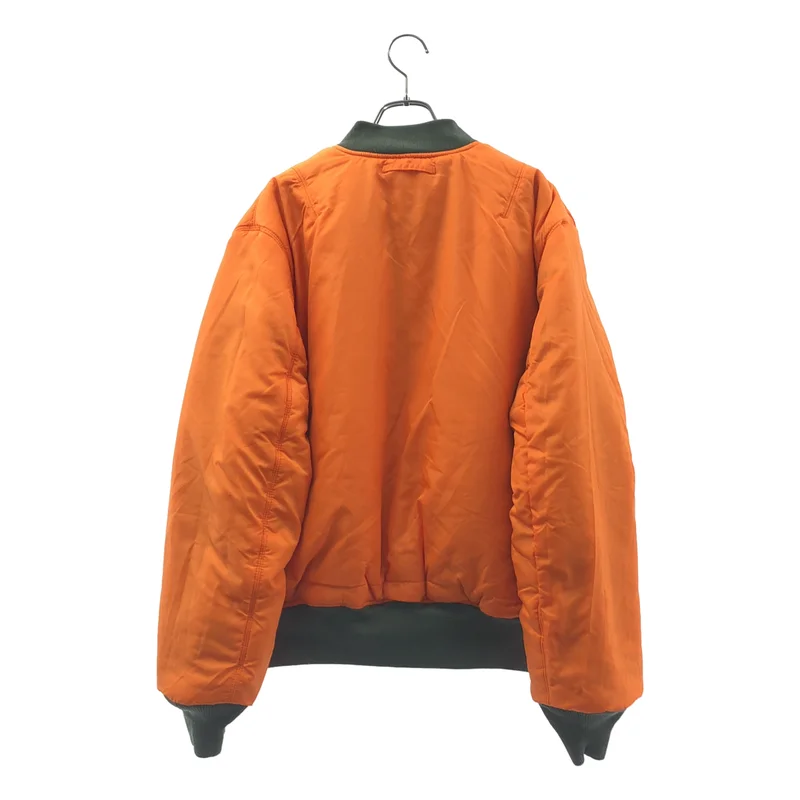 ALPHA INDUSTRIES / アルファインダストリーズ | MA-1 TIGHT FULL-PTACHED JACKET / ワッペン ミリタリー フライト ボンバージャケット ブルゾン | L | メンズ