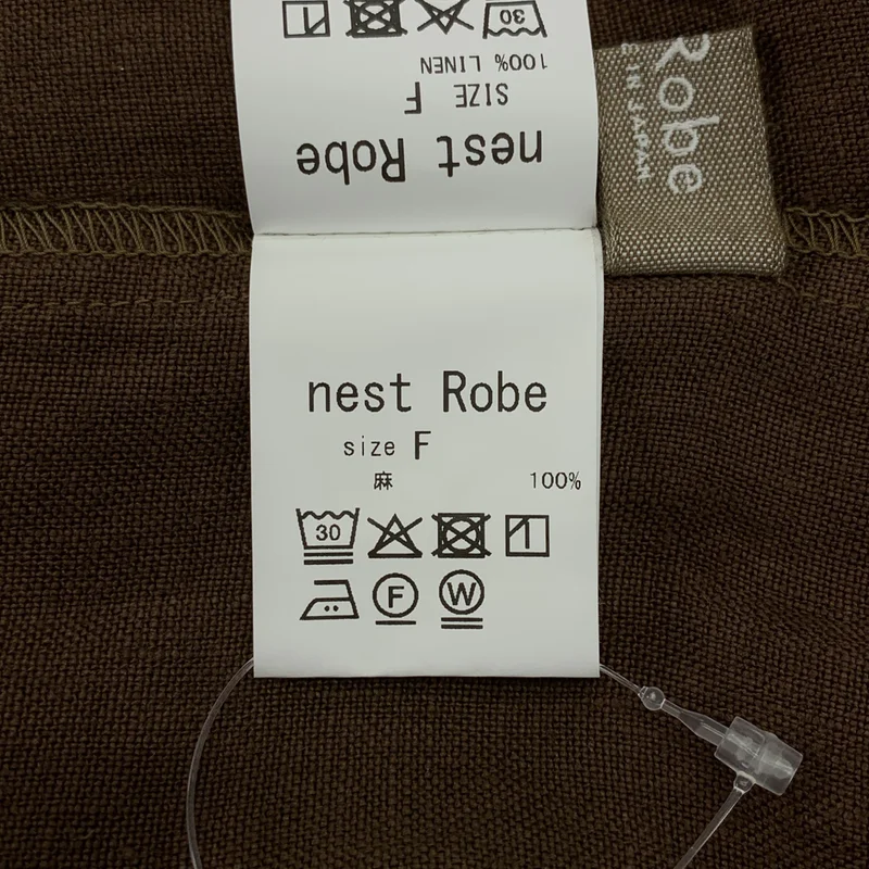 nest robe / ネストローブ | リネン ドローストリング ワイドパンツ | F | レディース