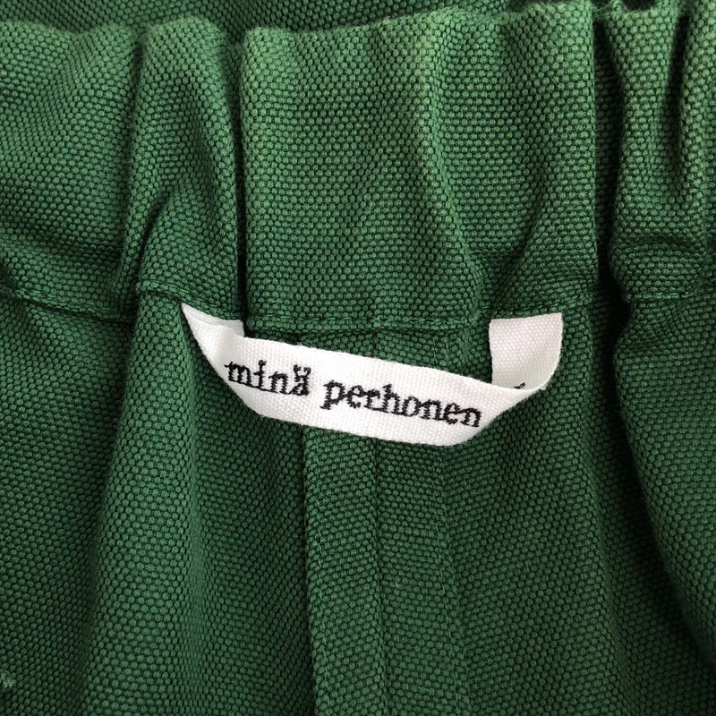 mina perhonen / ミナペルホネン | camp コットン リネン クロップドワイドパンツ | 36 | レディース