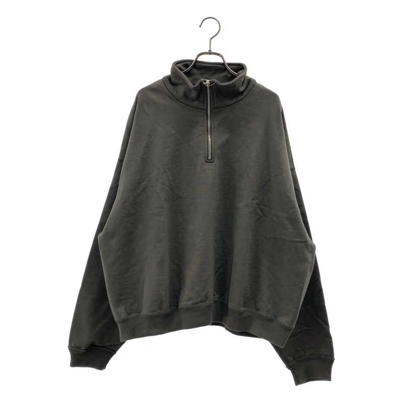 MARKAWARE / マーカウェア | オーガニックコットンヘビー吊裏毛 / ショートクォータージッププルオーバー スウェット | 1 | メンズ