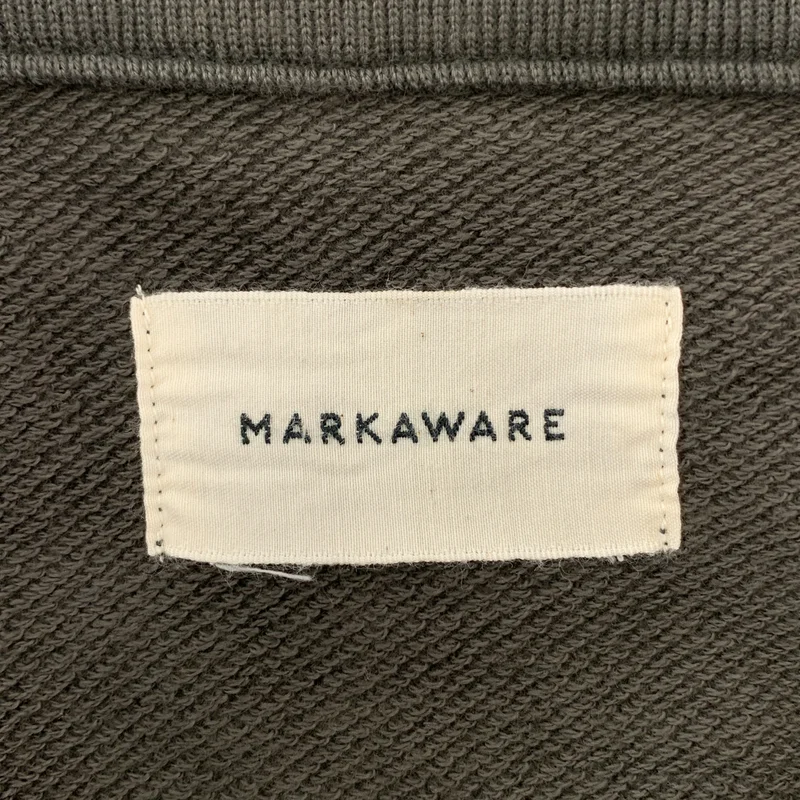 MARKAWARE / マーカウェア | オーガニックコットンヘビー吊裏毛 / ショートクォータージッププルオーバー スウェット | 1 | メンズ