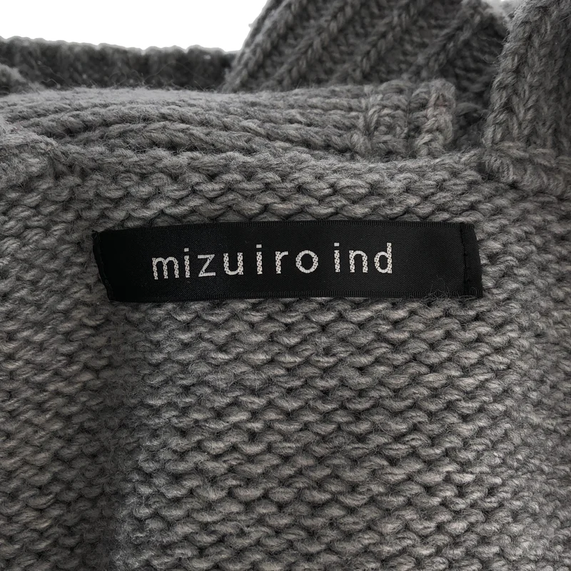 mizuiroind / ミズイロインド | ウール混 バッククロスベスト |