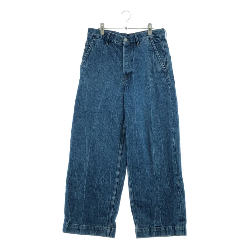DRIES VAN NOTEN / ドリスヴァンノッテン | マーブルワイドデニムパンツ | 30 | メンズ
