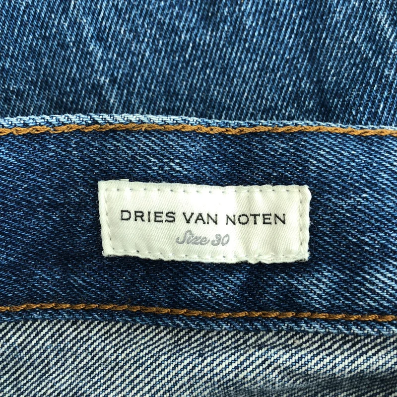 DRIES VAN NOTEN / ドリスヴァンノッテン | マーブルワイドデニムパンツ | 30 | メンズ