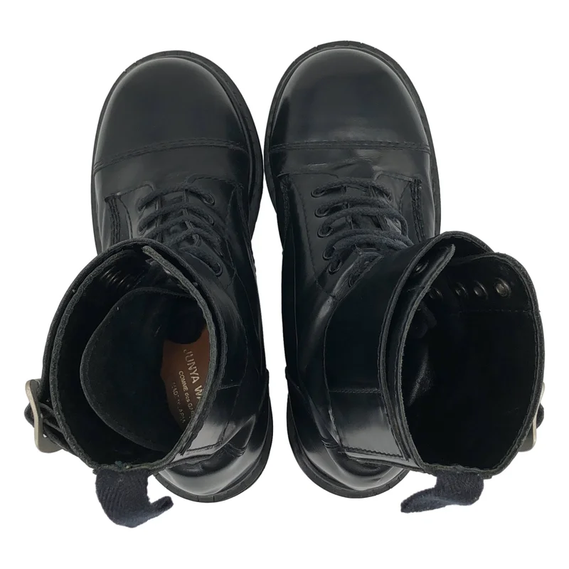 JUNYA WATANABE COMME des GARCONS / ジュンヤワタナベ | レザー ダブルバックル コンバットブーツ | S | レディース